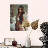Brand Metal Banshee Wall Art - Sexy Lace Portrait Framed Decor for Living Room Bedroom Kitchen Modern Indoor Home Decoration