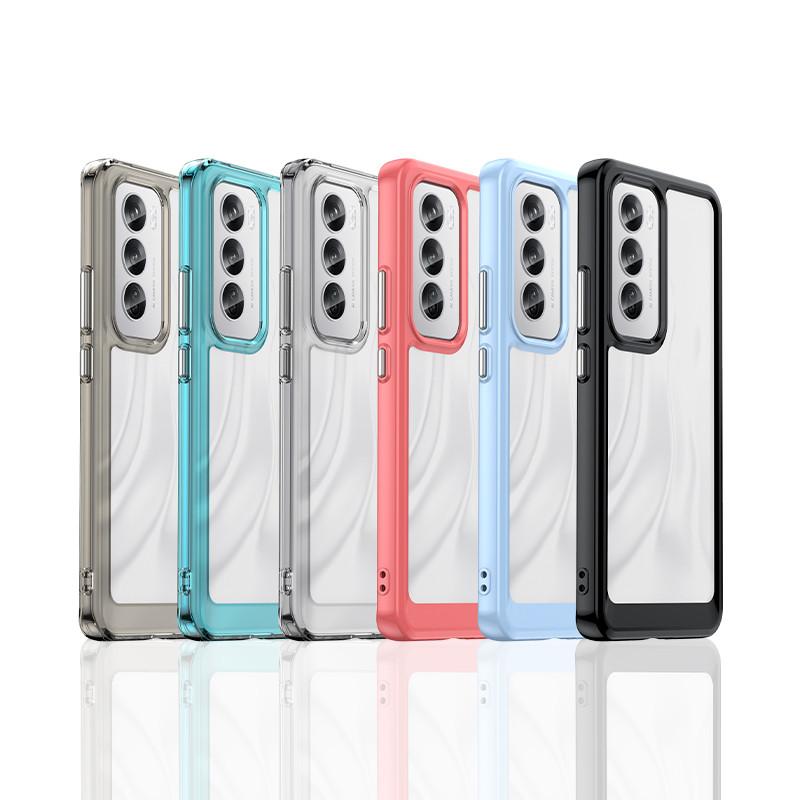 For OPPO Reno12 Case OPPO Reno12 5G Cover TPU Border Acrylic Backplane Protective Phone Cases For OPPO Reno 12 Pro Funda