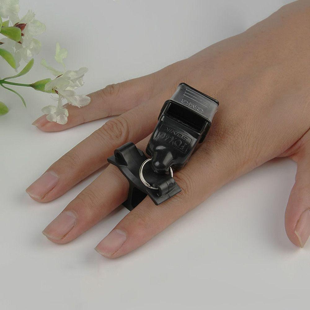 5Pcs Black Whistle Finger Grip Plastic Whistles Clamp Durable Whistle Fingers Holder  Referees