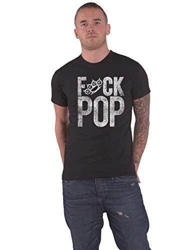 Five Finger Death Punch Men s F*ck Pop Short Sleeve T-Shirt, Black, Small S