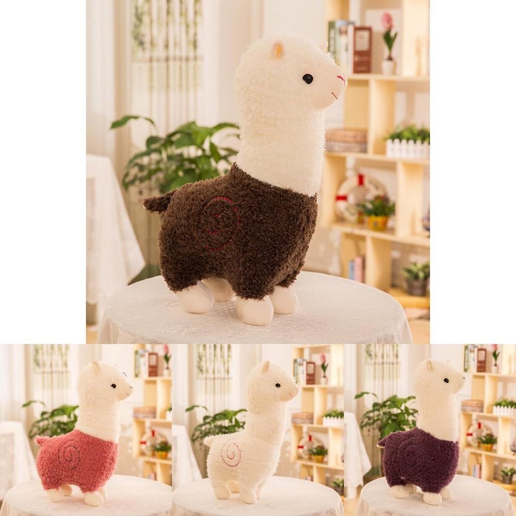 Adorable Alpaca Plush Doll Toy Featuring Lovely Small Sheep Design In Various Colors