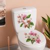 Freshly-bloomed Phalaenopsis Orchid Toilet Paper Sticker - Waterproof Self-adhesive Sheet