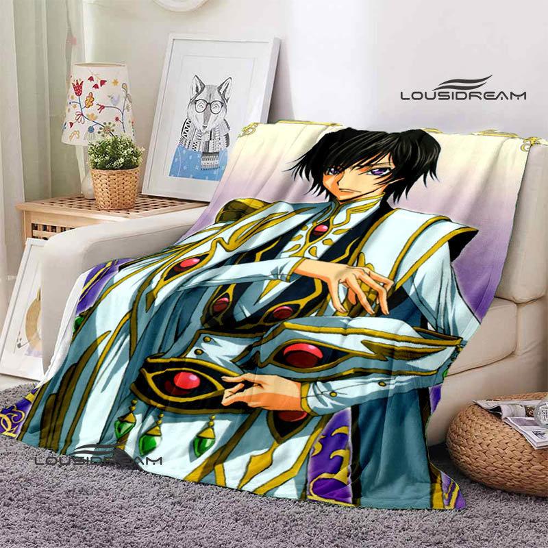 Code Geass Anime Printing Blanket Children's Warmth, Comfortable Blanket, Home Travel Blanket Fashion Birthday Gift