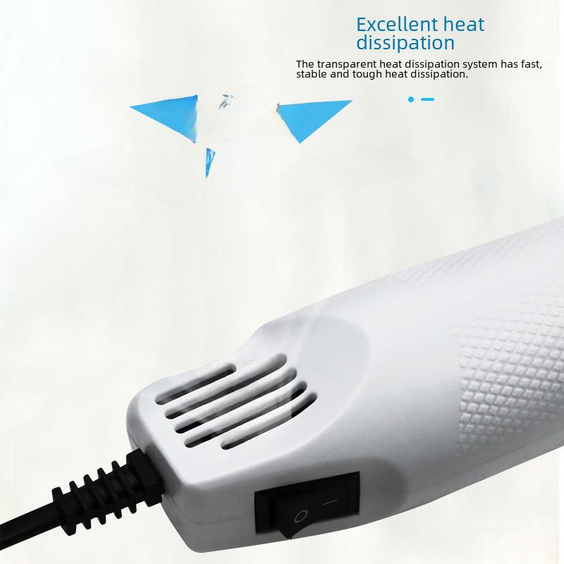 220V Round Plug Heat Gun for DIY Rubber Stamps, Heat Shrink Sheets, and Soft Clay Modeling