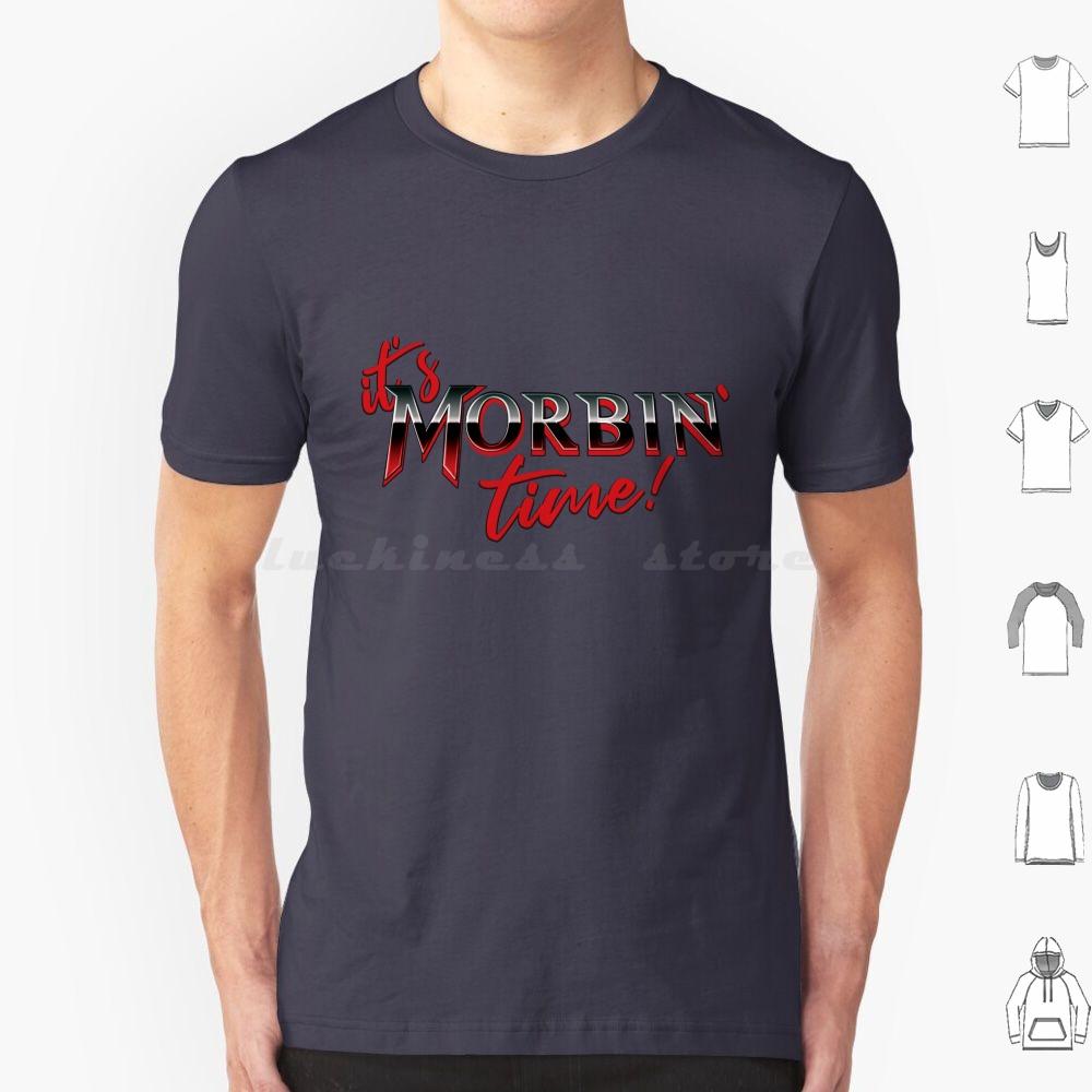 „It’s Morbin Time V1“ T-Shirt, Größe 6XL, Baumwolle, cooles T-Shirt, Meme-Film, Morbin, Morb, Vampir, Superheld, Morbius, Internet