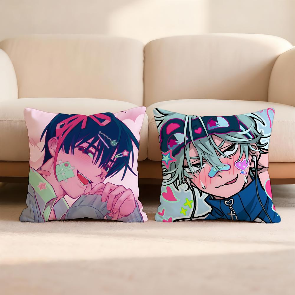 Alien Anime S-Stage Cushion Cover Home & Car Multi-Scene Pillow Cover - Reversible, Soft & Durable for Daily Use