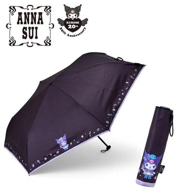 Sanrio KUROMI ( čierna ) ANNA SUI Skladací dáždnik proti slnku a dažďu Japonsko NOVÝ