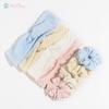 Winter Criss-Cross Headband & Terry Cloth Hair Scrunchies Set
