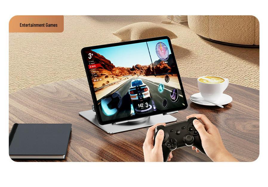 Adjustable Vertical Rotating Laptop Stand with Heat Dissipation & Foldable Design