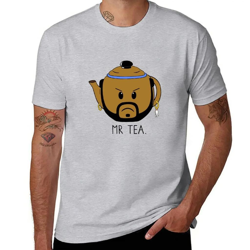 Mr Tea TShirt Tees Kawaii Clothes Oversized T Shirts for Men