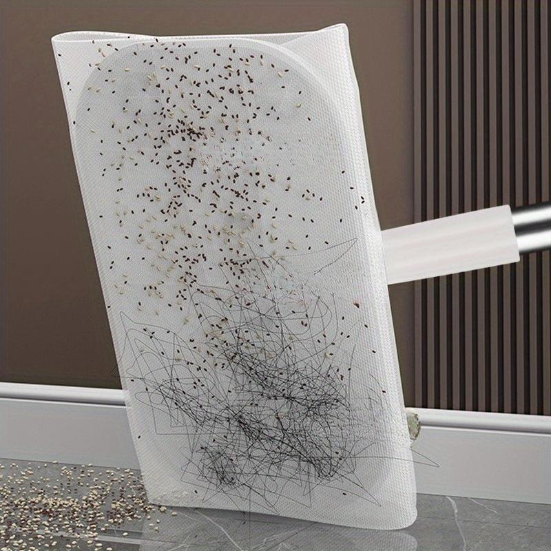 Flat Electrostatic Dust Mop, Lightweight Sweeper Floor Cleaner for Hair & Dust Removal, Manual Broom
