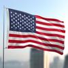 1 pezzo Bandiera Americana Opzionale Multi-taglia - Stampa Luminosa Resistente su un Lato, Fibbia Metallica a 4 Angoli per Facile Appendimento, Adatto per Giardini Esterni, Pa