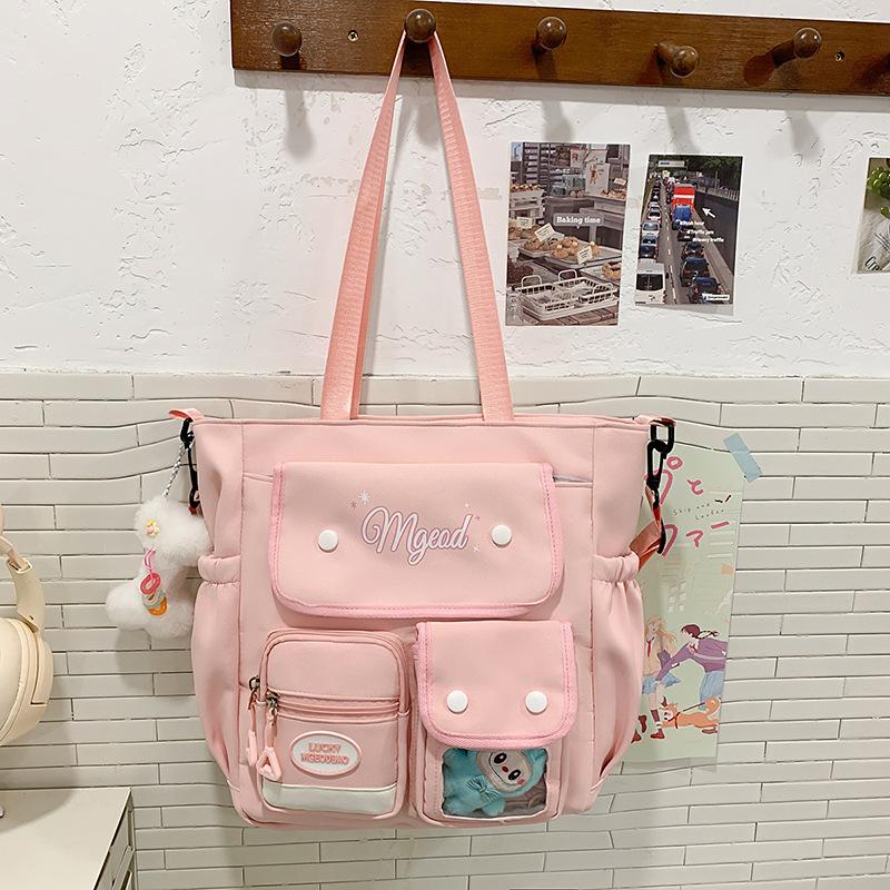 School bag high value high school student Korean ins sweet sister two-piece back