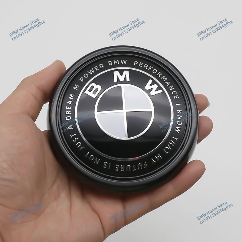 For BMW 1 W E82 For BMW Blue and White Logo X6 E71 F16 X3 F25 X5 E70 F15 X4 F26 1Pcs 3D ABS Chrome Black Rear Trunk Emblem Badge With Base