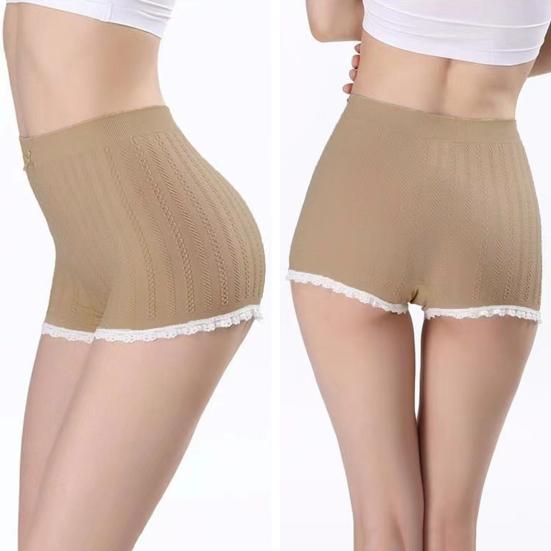 Women Briefs Breathable Flexible Elastic Lace Seamless Inside Wearing Polyester Protection Safety Ladies Briefs Summer Accessories