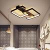 Modern Nordic LED Ceiling Light – Simple, Warm, and Creative Square Design for Bedroom or Study