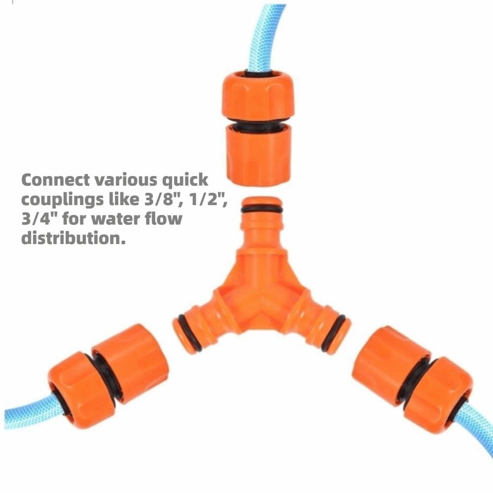 3 Way Hose Connector Y Shaped Design Hose Garden Water Splitter Hose Splitter  Outdoor Watering