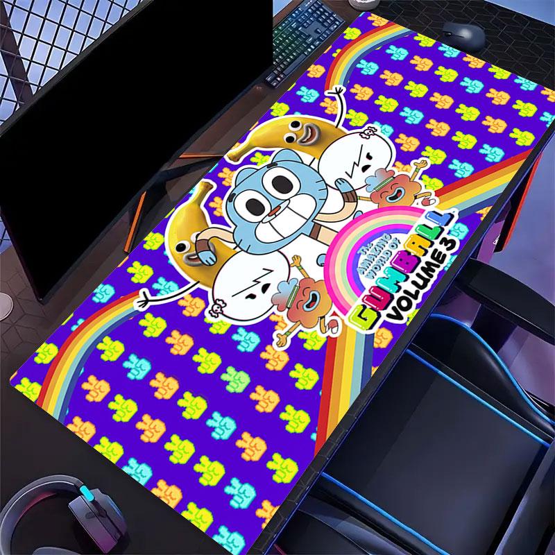Die Gumball-Chroniken Große Gaming-Tischmatte Rutschfestes Laptop-Tablet Großes Mauspadd XXL-Matte Mini-PC-Spielmatte Mit Verriegeltem Rand