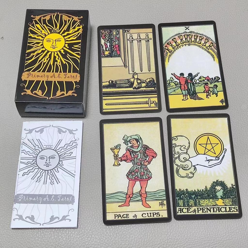 10,3*6cm Primární AE. Tarot 78 karet s průvodcem pro začátečníky