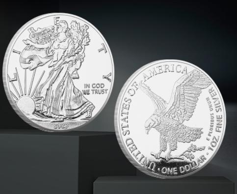 Statue of Liberty Coin American Eagle Ocean Gold and Silver Commemorative Coin Metallic Cubic Medallion Collectible Coin 2026 серебряный