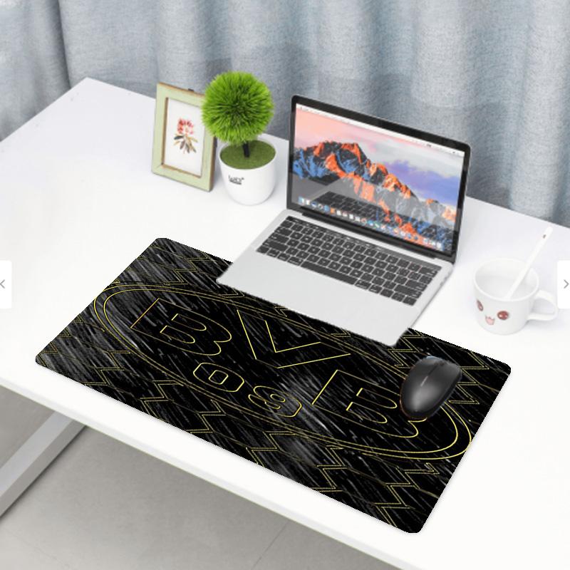 Borussia Dortmund Druck Mauspads, Anti-Rutsch Schreibtisch-Tastaturmatte, für PC Laptop Gaming Arbeiten Tägliche Nutzung, Coole Festival Überraschungsgeschenk