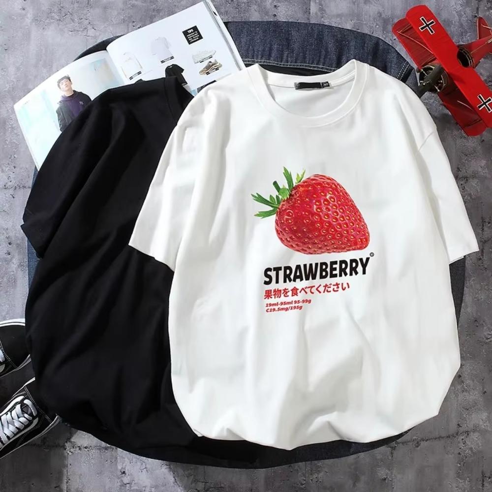 Letní móda Retro pánská anglická písmena těžké váhy 100% bavlna s kulatým výstřihem s potiskem Vysoce kvalitní neformální tričko Fitness Street