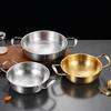 Korean Stainless Steel Seafood Ramen Hot Pot with Double Ear Design