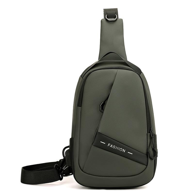 

Нагрудная сумка мужская деловая на плечо кроссбоди большая вместимость спортивная сумка для улицы армия зеленый