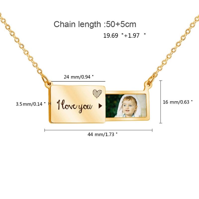 Sublimation Necklace Storage Drawer Necklace Unique Style Chain Necklace Pendant Necklace Alloy Material for Daily Party