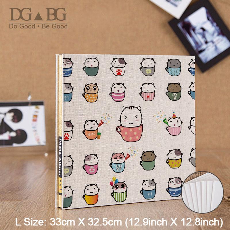 

Photo Album Scrapbook Self Sticker Storage 12 15 18 Inch Transparent Wedding Photoalbum Travel Vintage Stockbook Memory Book Cat