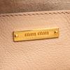 Used Miu Miu MADRAS 2WAY Handbag 5BA104 leather Beige Pink Used Women