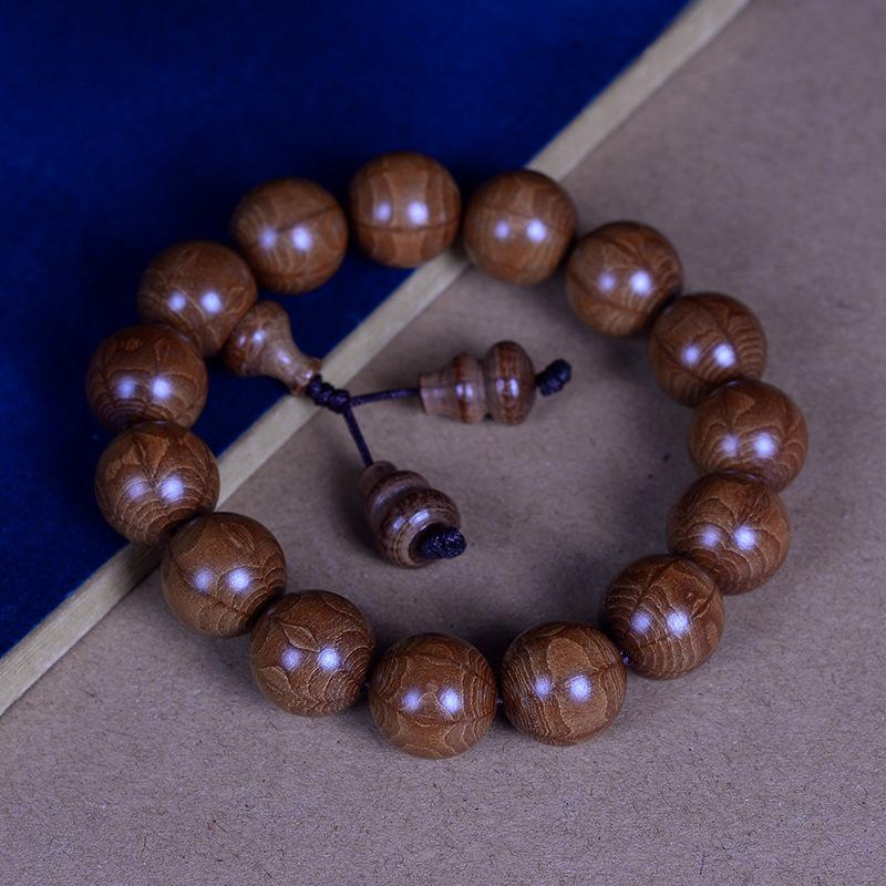 Boutique Six-way Wood Old Material Bracelet, Dragon-lowering Wood, Nine-way Wood Wenwan Wooden Buddha Beads, Rosary Beads