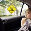 Autocollant Avertissement Bébé à Bord Réutilisable Avertissement Ventouse de Fenêtre Avec Double Ventouse Autocollant Bébé à Bord PP Épaissi Sûr pour Enfant Voiture