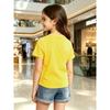 Kids Pink Dinosaur Princess Bow Graphic Crewneck Short Sleeve Tee