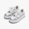 Genuine Leather Pumps Women's New Muffin Thick-Soled Casual Sneakers All-Match Sneakers White Shoes