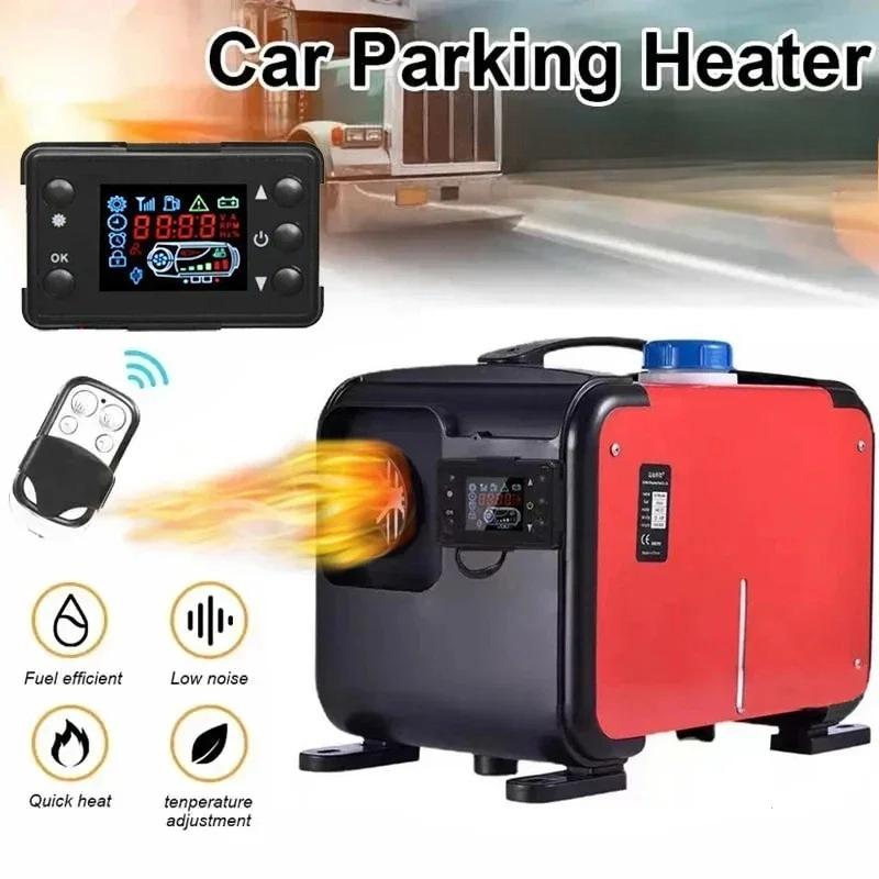 5KW Diesel Parking Heater 12V 24V 220V 3 in 1 Auxiliary Air Heater LCD Remote Control Engine Preheater For Truck Van RV Boat