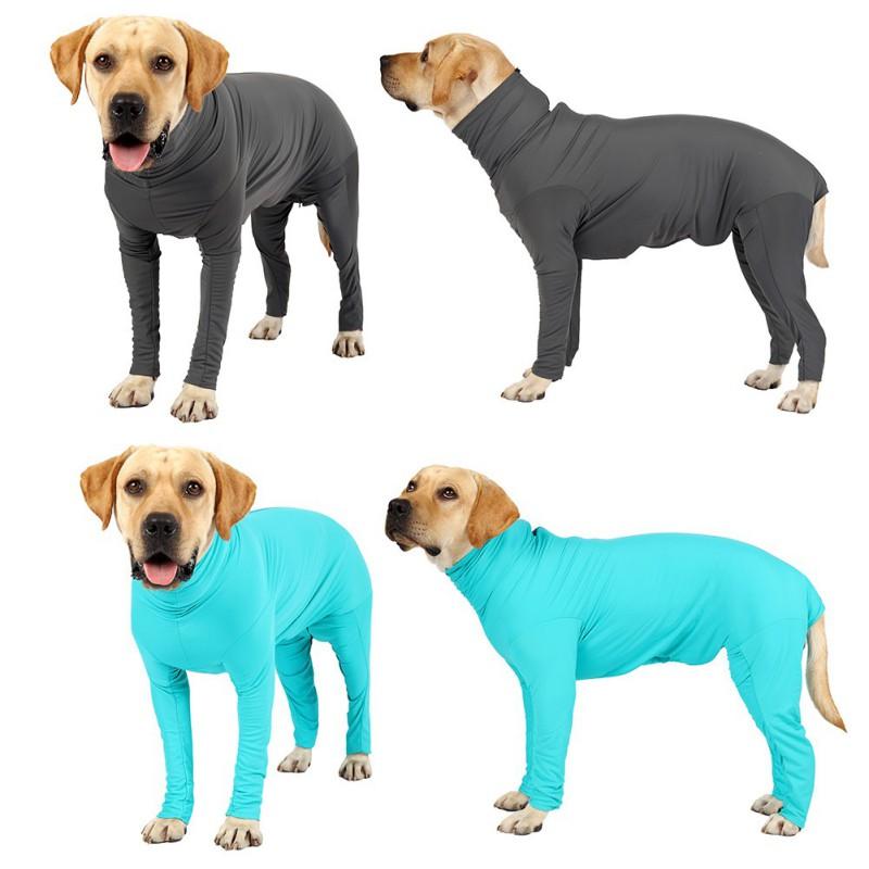 One-piece Pet Pajamas Long-Sleeved 4-Legged Pet Clothing Post-Surgery Recovery Shirt Dog Anxiety Relief Outdoor Pet Clothing
