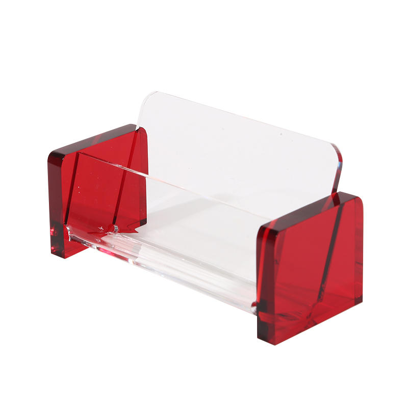 

Креативный держатель для визиток, настольный органайзер для карточек, современная подставка для демонстрации карточек, коробка для хранения канцелярских принадлежностей One Size красный