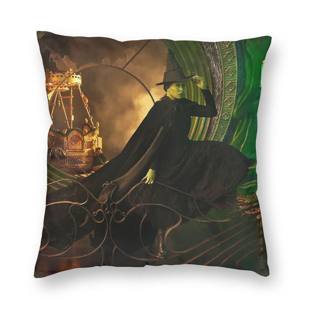 Wicked Elphaba Thropp Square Pillowcase Polyester Linen Velvet Pattern Zip Decor Throw Pillow Case Home Cushion Cover