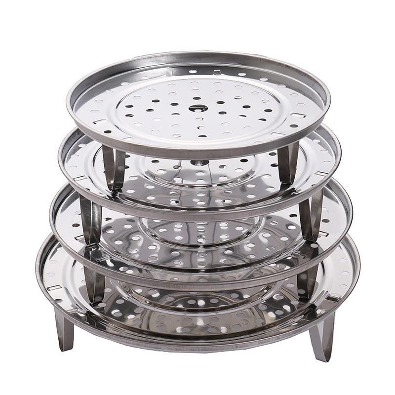Stainless Steel Steamer Rack Rust Proof Detachable Support Legs For Home Kitchen Steaming Dumplings Vegetables Corn