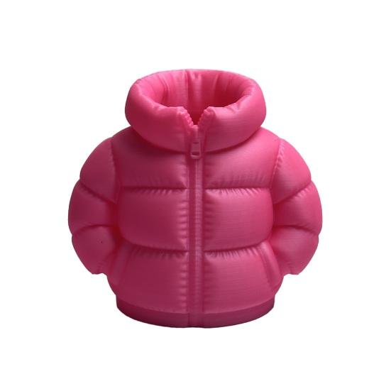 Yousheng Down Jacket Pen Holder, 3D Printed Funny Puffer Jacket Pencil Cup, Small Desk Organizer Storage Box for Home Office Desktop Decor