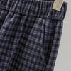 Women's Ruffle-Edge Plaid Wide-Leg Fleece-Lined Casual Pants