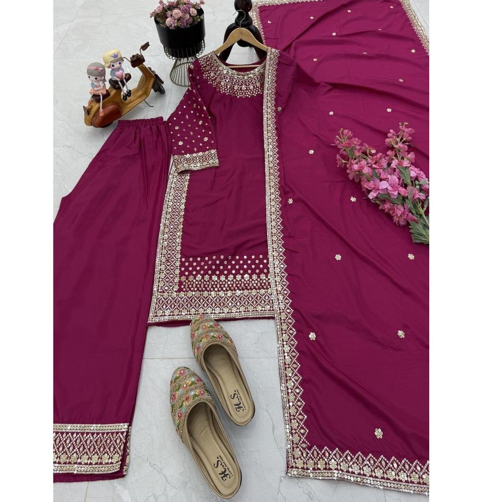 Women Bollywood Salwar Suit Designer Party Wear Salwar Kameez Palazzo Set Ethnic Wear
