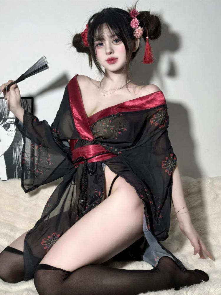 Erotic Sexy Lingerie for Women Transparent See Through Embroidery Teddy Bodysuit Teddy Nightgown Costume Intimat Erotic Outfit