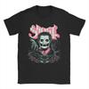 Ghost Band Valentinstag Blume Herz Totenkopf Baumwoll T-Shirt Für Herren Y2K T-Shirts Rundhals Hip Hop T-Shirt Große Größen Kleidung