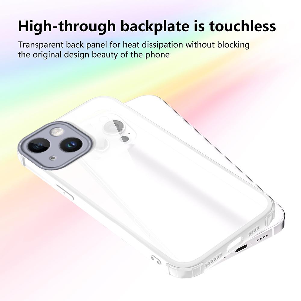 For iPhone 13 Case Reinforced Corner Shockproof TPU + Acrylic Phone Cover