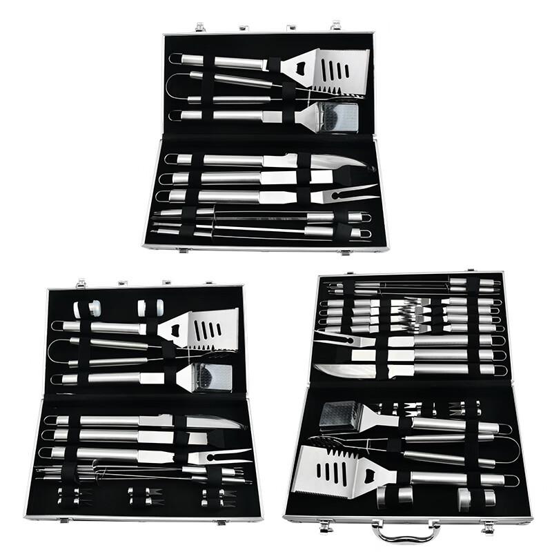 Brangdy 26-Piece Stainless Steel BBQ Tool Set with Aluminum Case