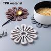 Isolierpad Hitze Lebensmittelqualität Beständig TRP Blumenförmige Untersetzermatte für Küche