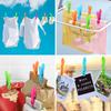 48 pieces of windproof strong clip plastic clothespin indoor and outdoor clothesline special hanging clothespin color