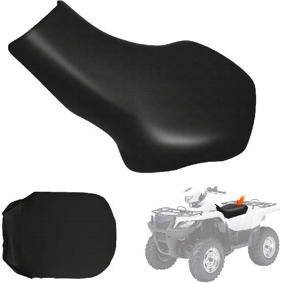 Seat Cover Replacement For 2005- Suzuki King Quad 450 500 700 750ASI LT-A700 LT-A750X 284, Heavy Duty Leather ATV Seat Cover Replacement, Black